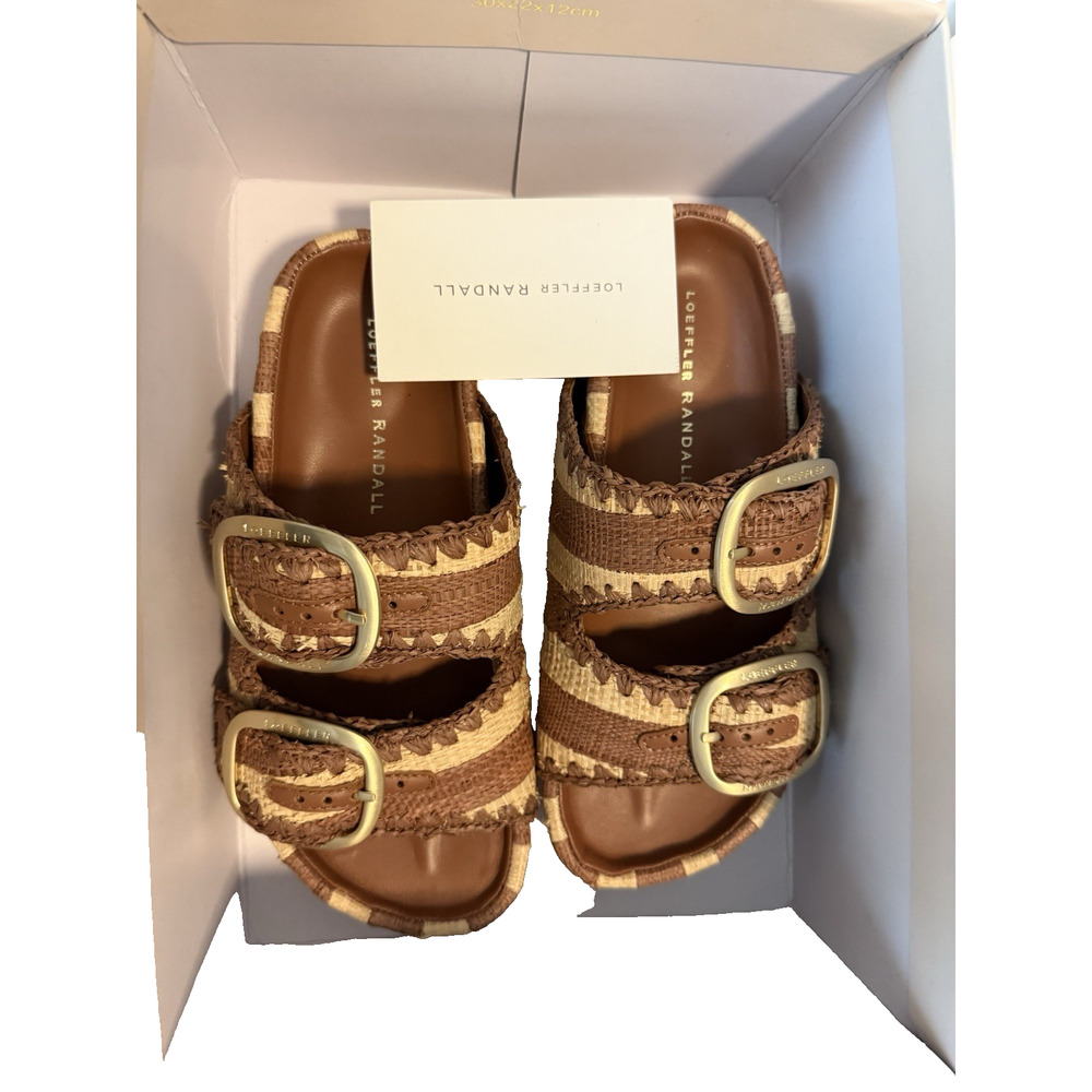 NEW Loeffler Randall Theo Two-Strap Platform Sandals ($325) - Size 6M - Picture 5 of 6